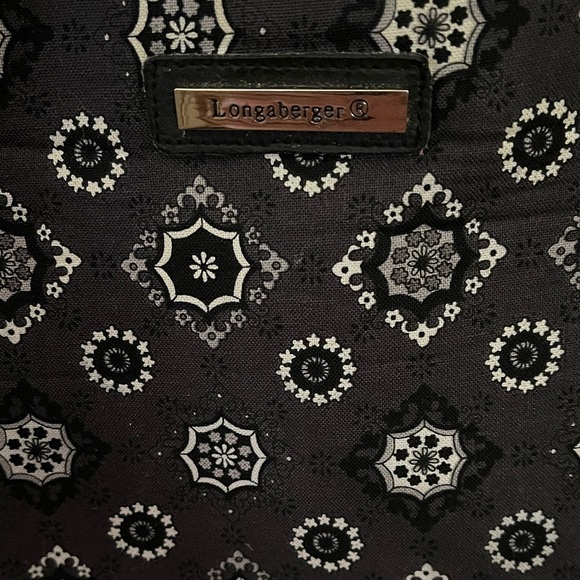 Longaberger  Black and White Patterned Women's Bag - Picture 2 of 6